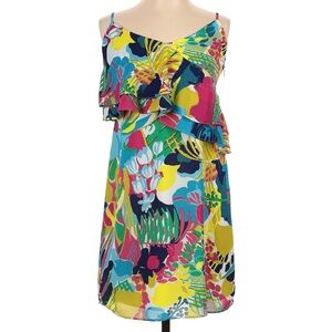 J Crew Vibrant, Tropical, Mini Dress